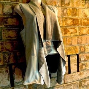 Sweater & Suede Vest